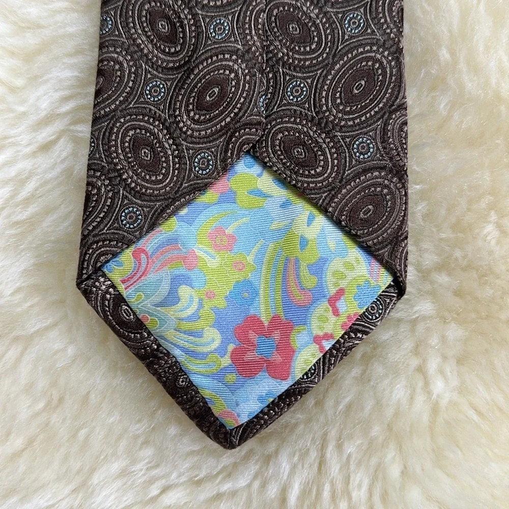 TED BAKER LONDON Men’s 100% Silk Tie Hand Tailored in USA